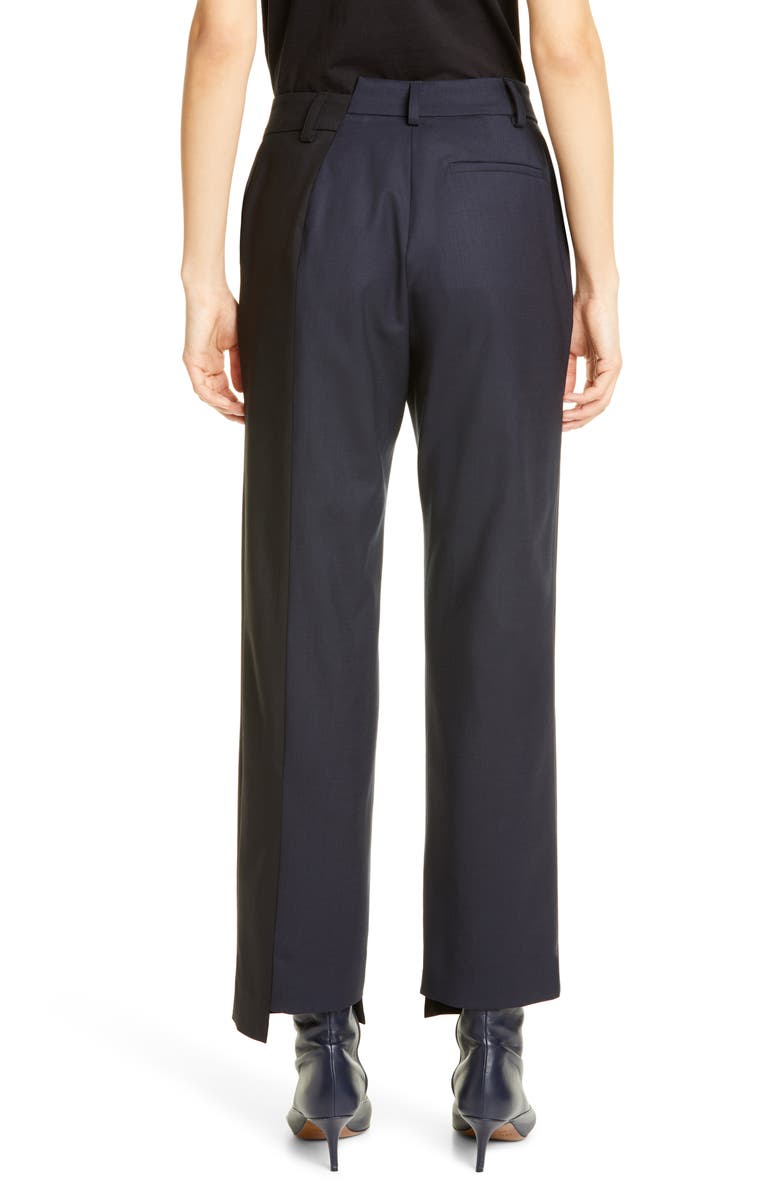 MONSE Two-Tone Stretch Wool Pants, Alternate, color, 