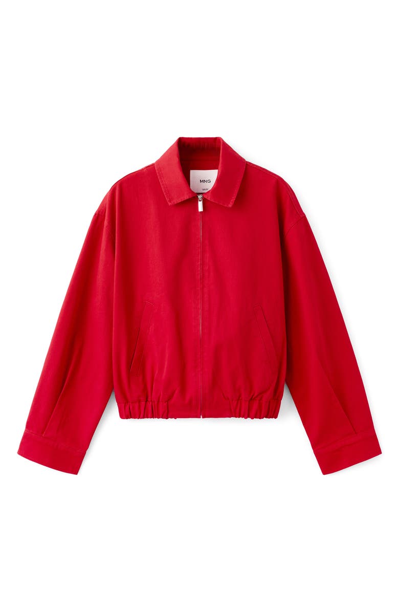 MANGO Cotton Bomber Jacket, Alternate, color,