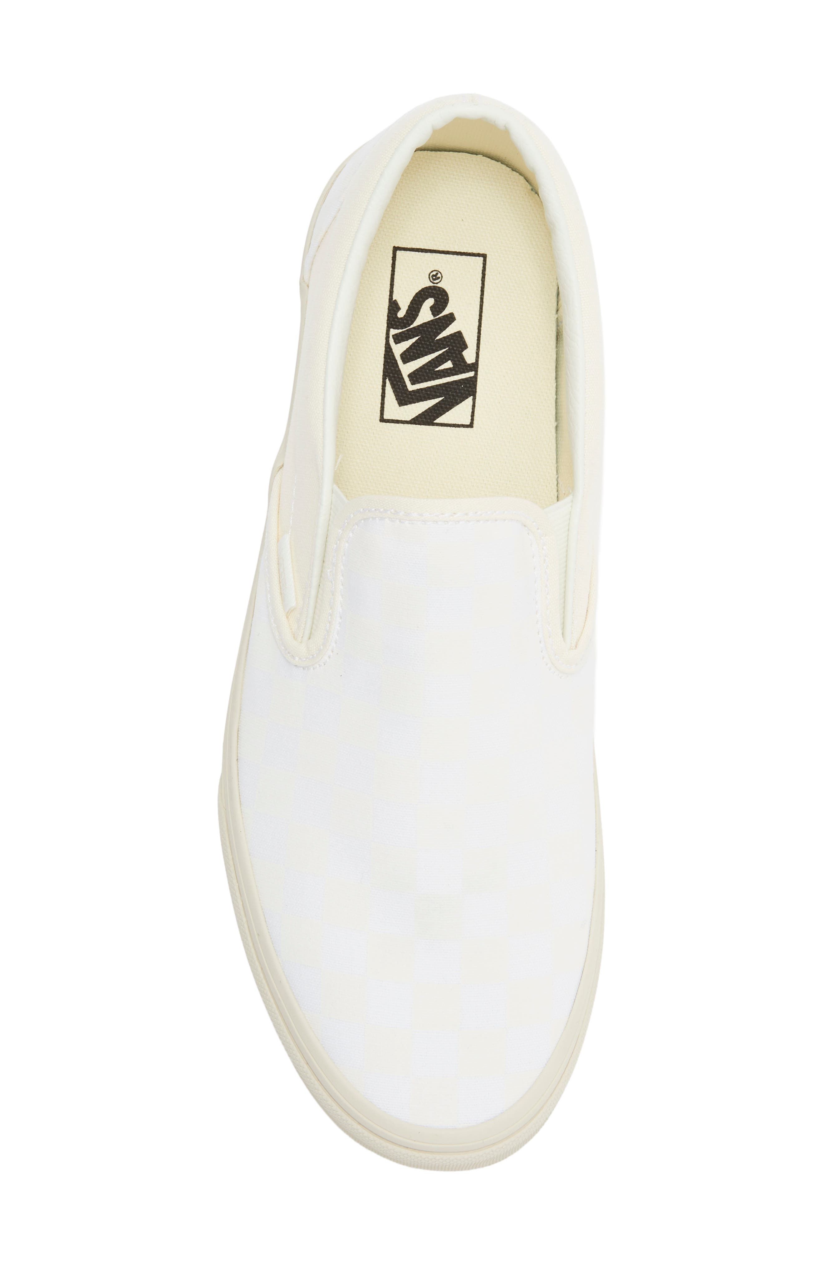 Vans Classic Slip-On Sneaker, Alternate, color, Checkerboard Blanc De Blanc