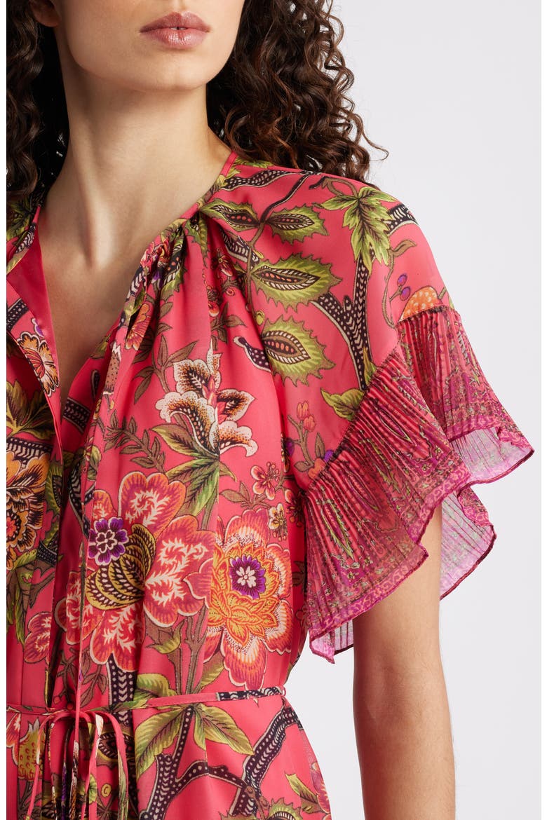 Destiny Floral Print Dress, Alternate, color, POPPY MULTI