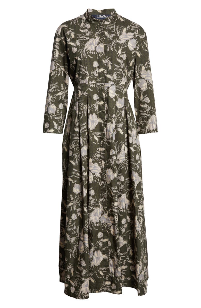 Max Mara Pilly Floral Print Cotton Shirtdress, Alternate, color, 