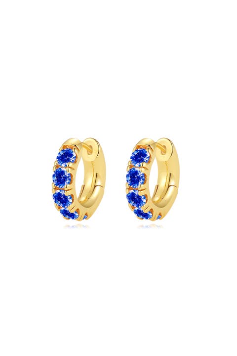 Daniela Huggie Hoop Zirconia Earrings