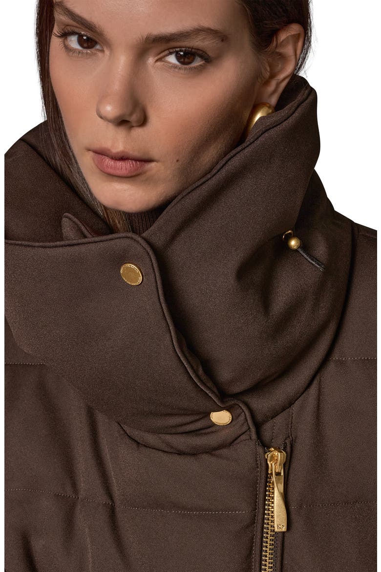 Water Resistant Belted Puffer Coat, Alternate, color, ESPRESSO