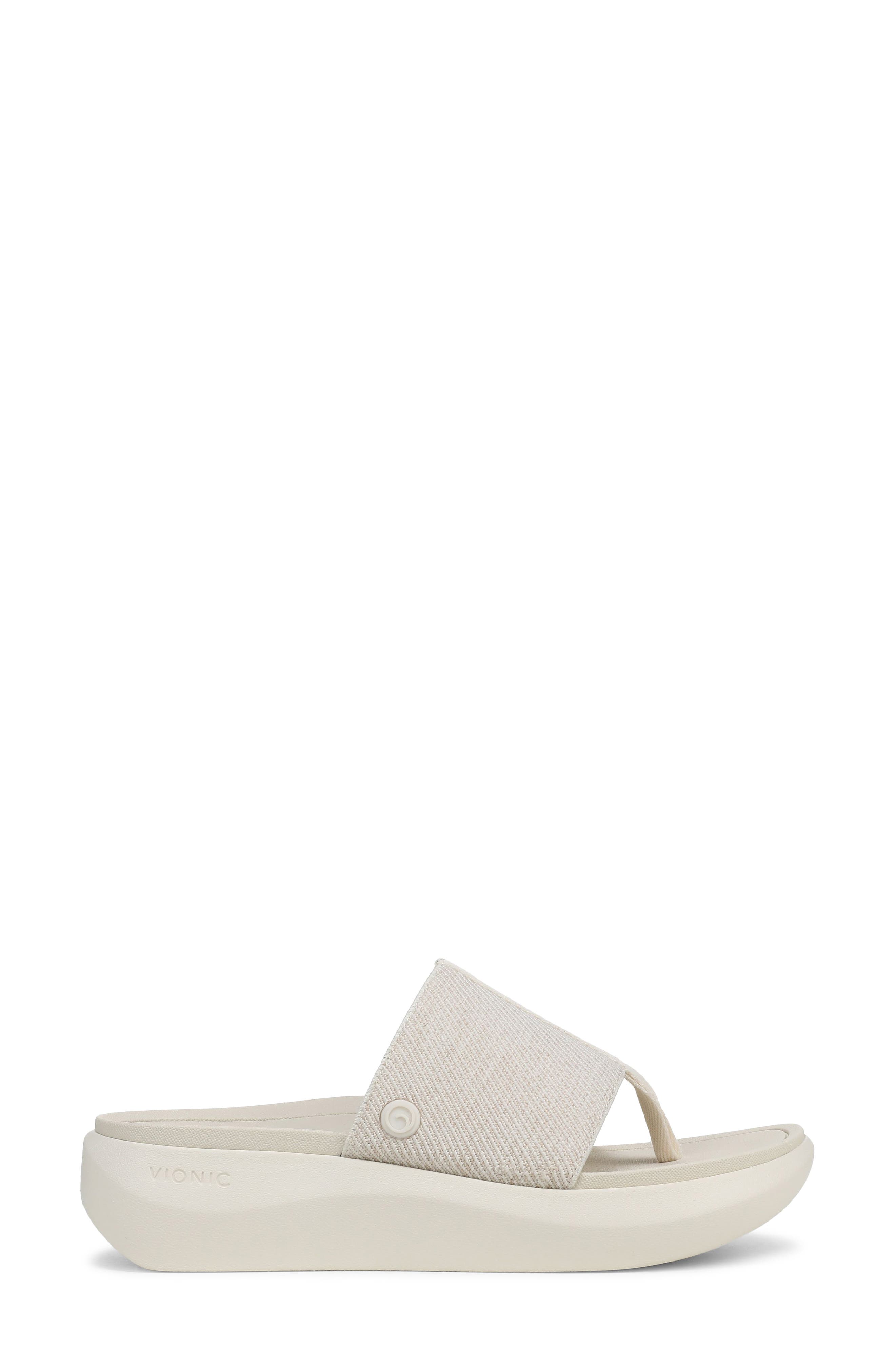 Vionic Aqua Flip Flop, Alternate, color, Ivory