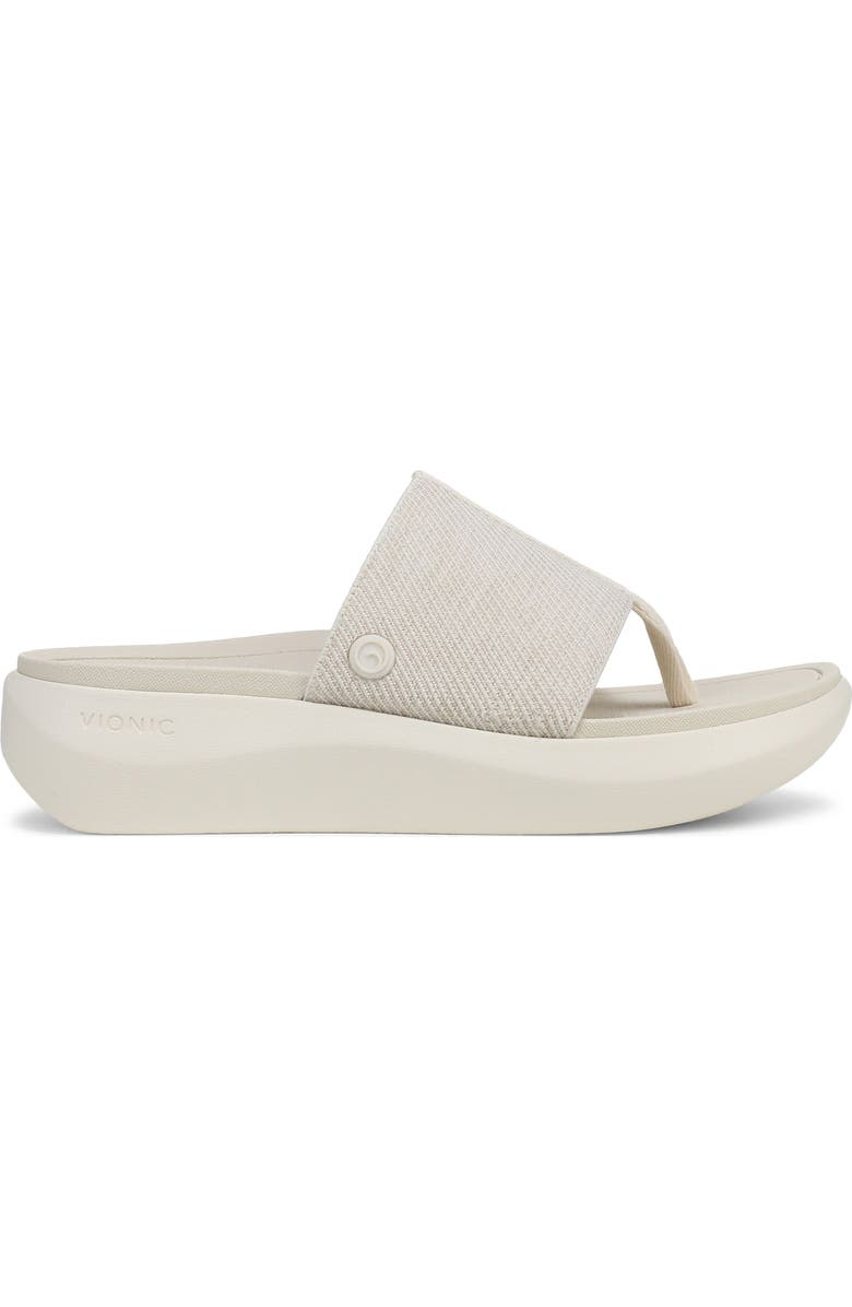 Vionic Aqua Flip Flop, Alternate, color, Ivory