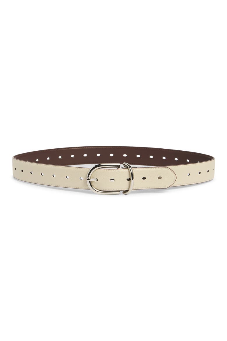 Reversible Belt, Alternate, color, BROWN/ IVORY