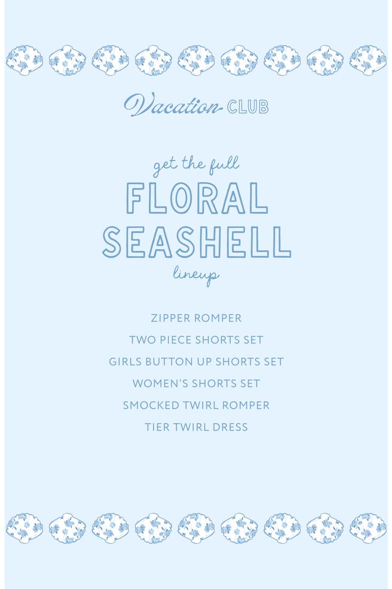 Floral Seashell Romper, Alternate, color, Floral Seashell