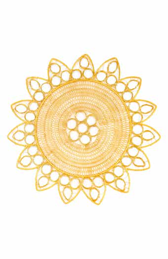 Gilded Radiance Metal Placemat