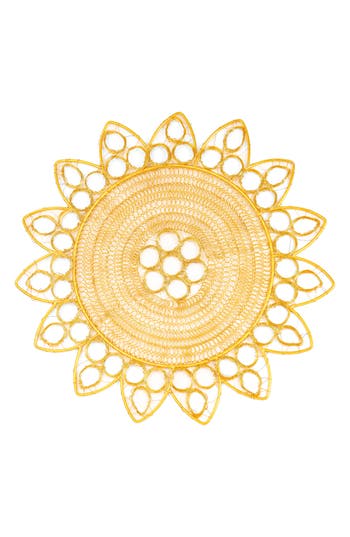Tiramisu Gilded Radiance Metal Placemat In Gold