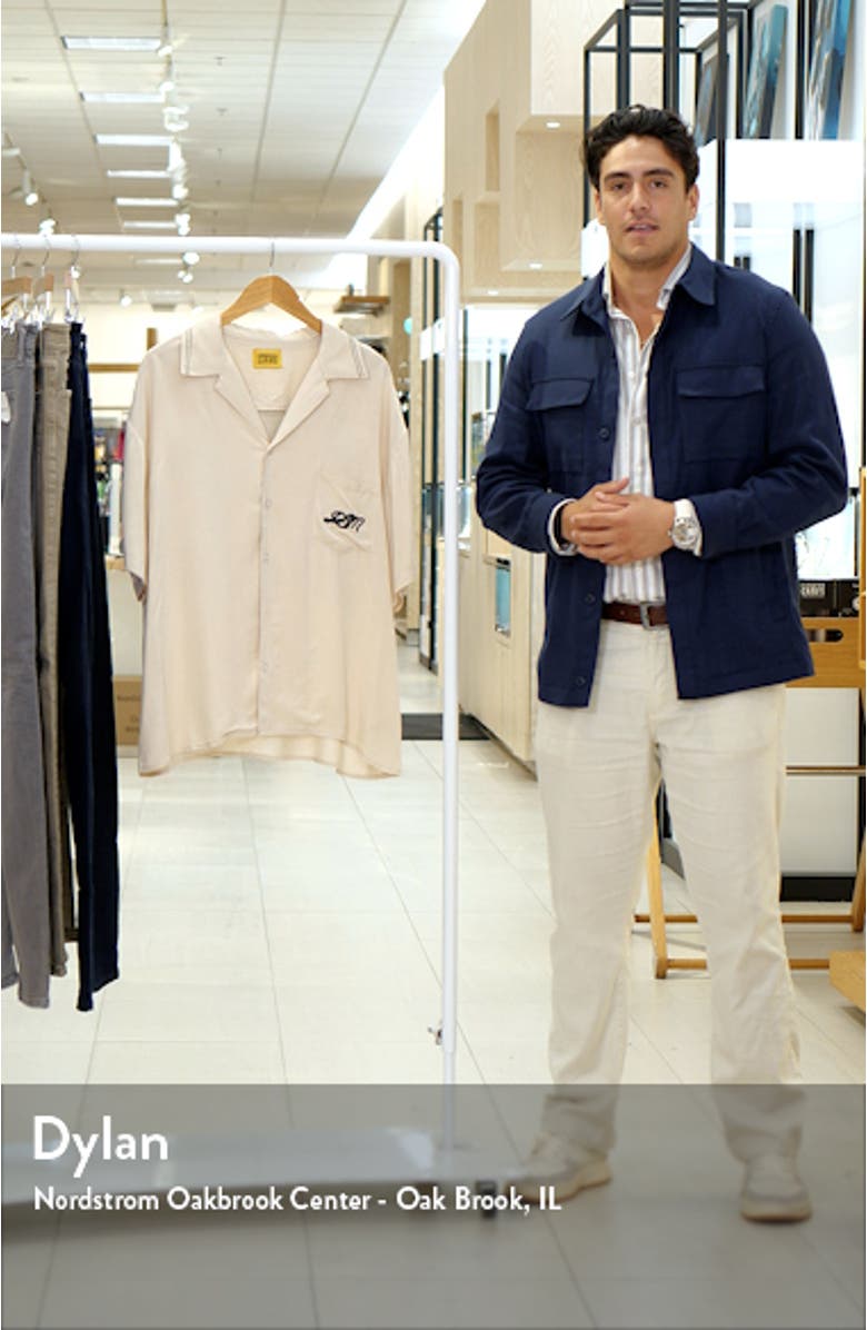 Blanchard Check Long Sleeve Camp Shirt, sales video thumbnail