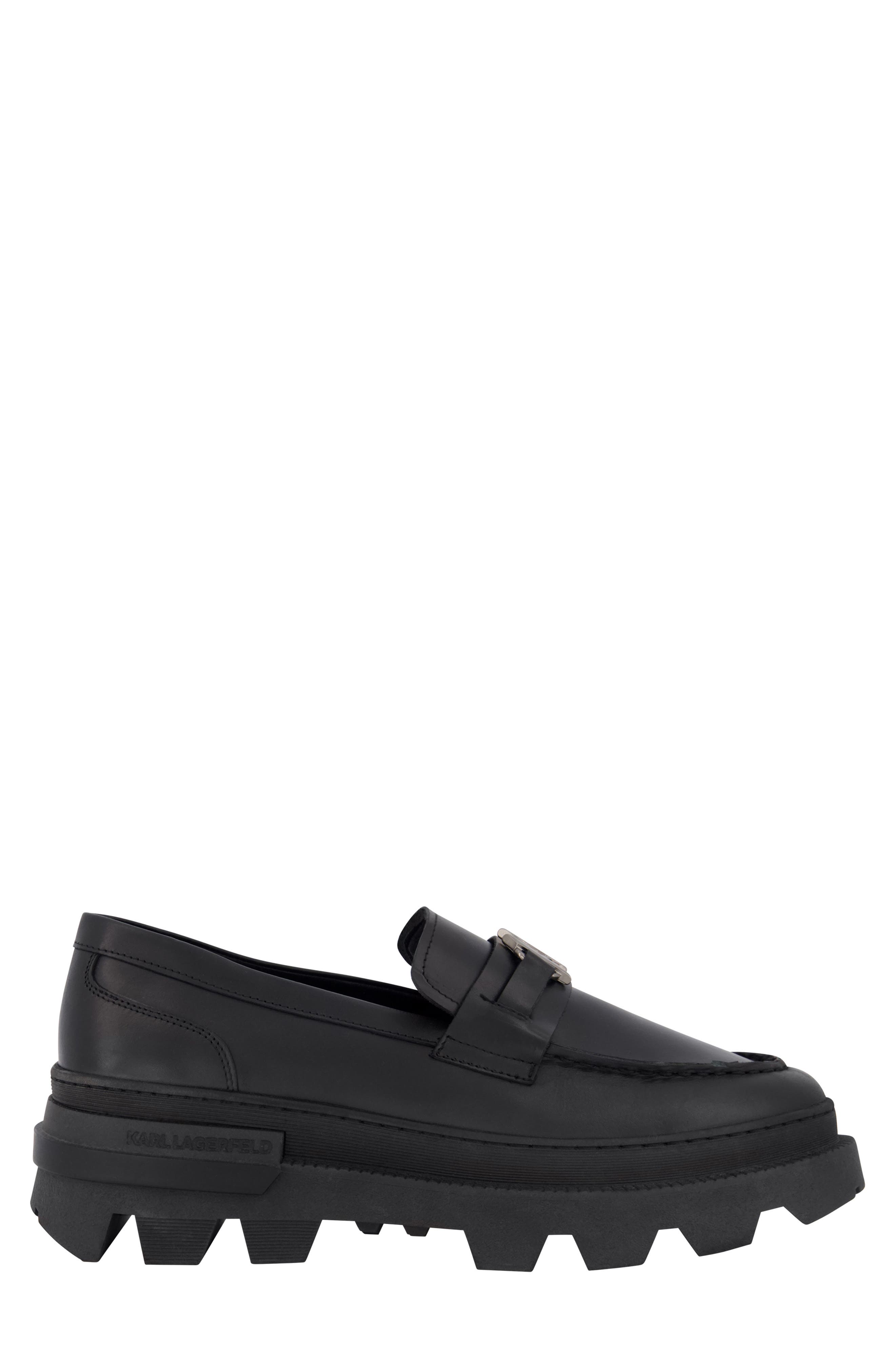 KARL LAGERFELD PARIS Bit Loafer, Alternate, color, Black