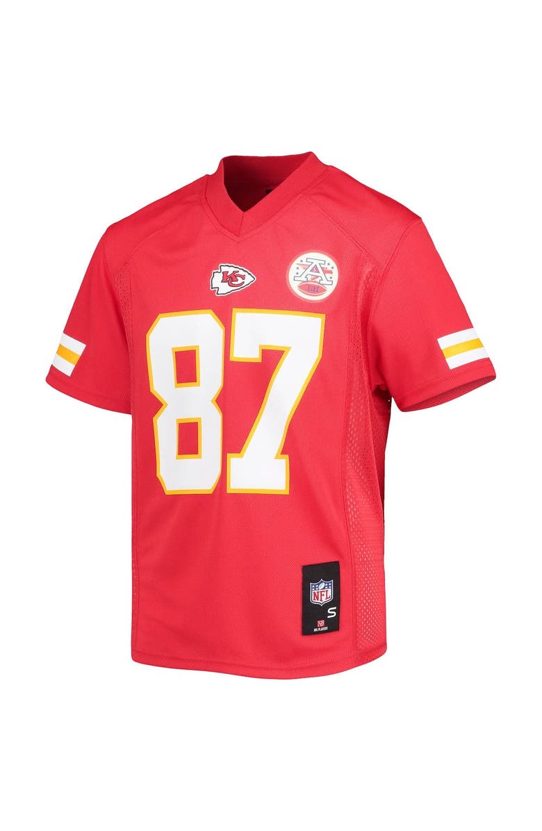 Outerstuff Youth Travis Kelce Red Kansas City Chiefs Replica Player Jersey, Alternate, color, 