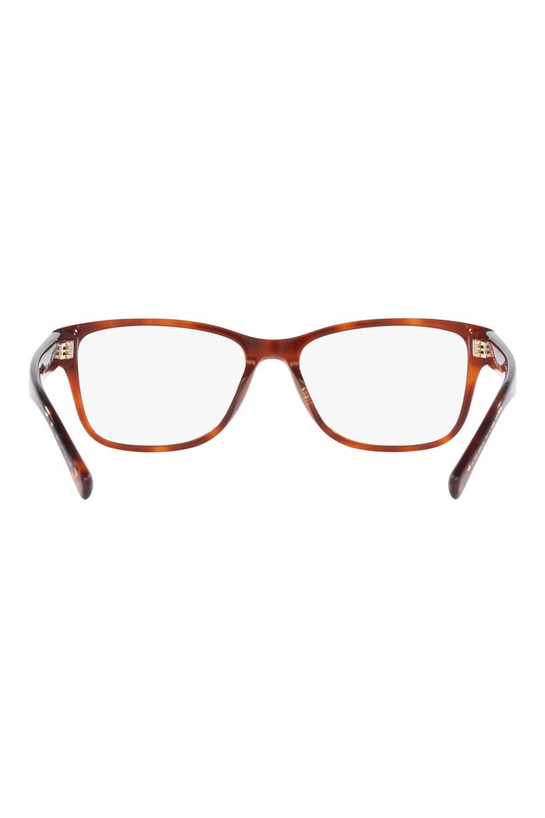 54mm Rectangular Optical Glasses, Alternate, color, BROWN TORT
