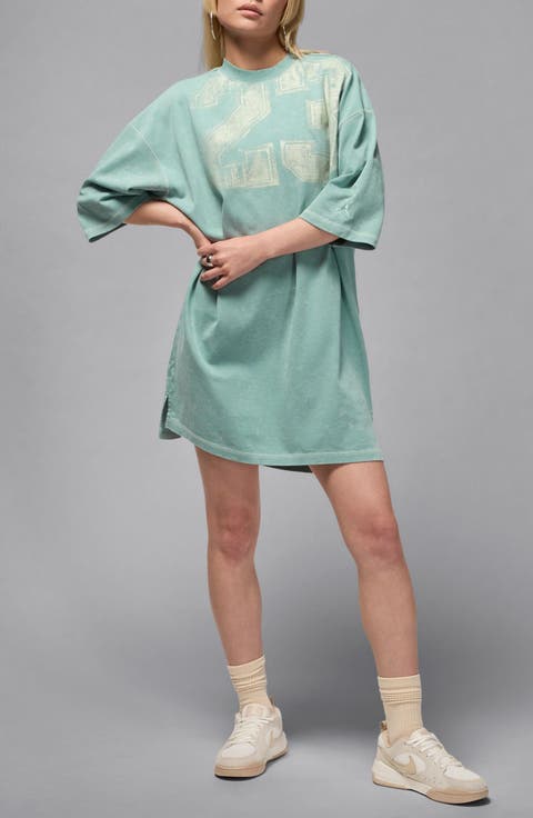 Flight Oversize Graphic T-Shirt Dress