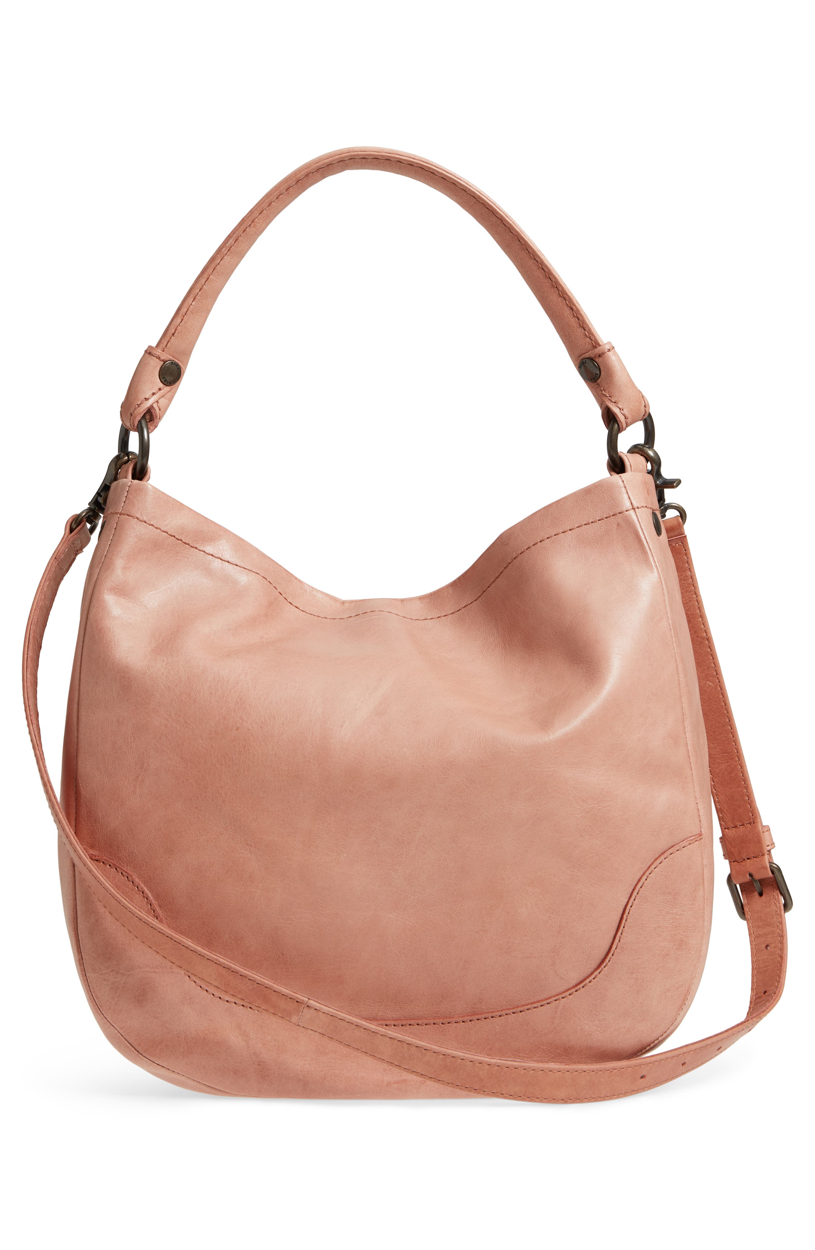Frye Melissa Leather Hobo, Alternate, color, Dusty Rose
