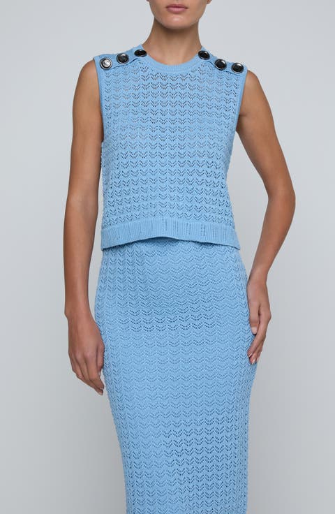 Max Sleeveless Pointelle Top