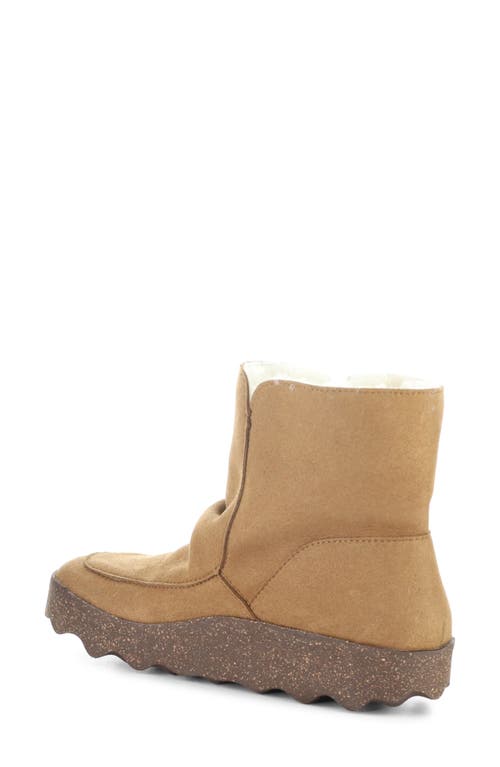 Fly London Cuff Faux Shearling Bootie In Brown