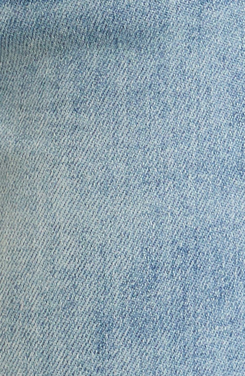 DAZE Shy Girl High Waist Raw Hem Crop Flare Jeans, Alternate, color, 
