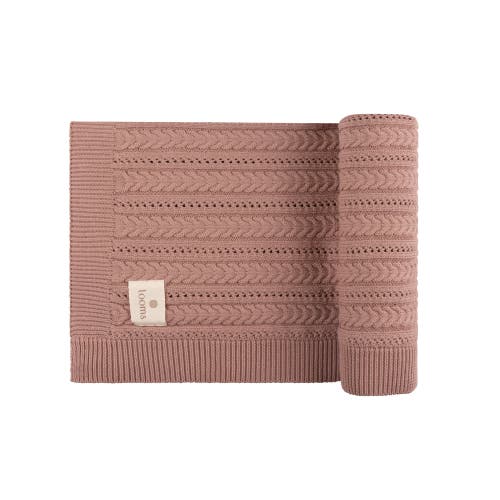 Ely's & Co. Looms Cable Pointelle Flat Collection In Brown