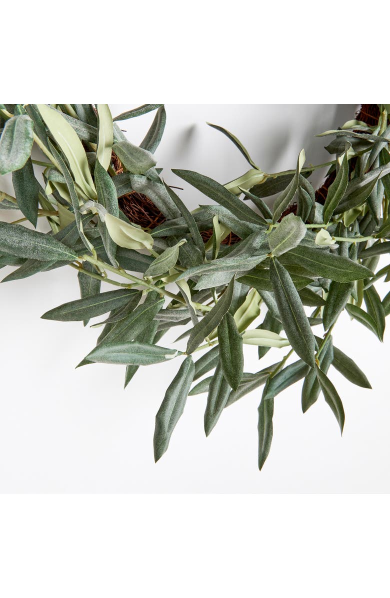 Napa Home & Garden Olive Wreath 22", Alternate, color, Green