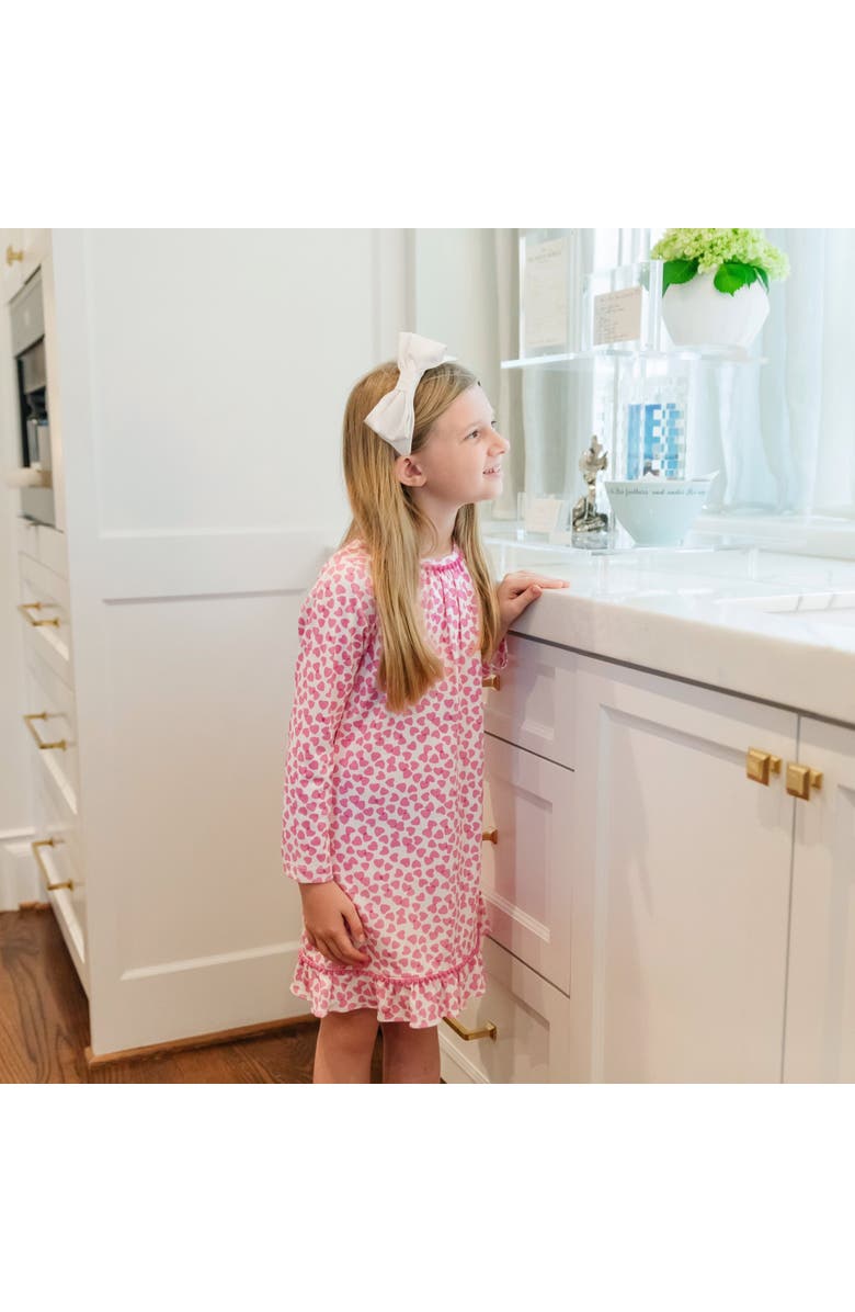 Lila and Hayes Carlin Girls' Dress, Alternate, color, Confetti Hearts Pink