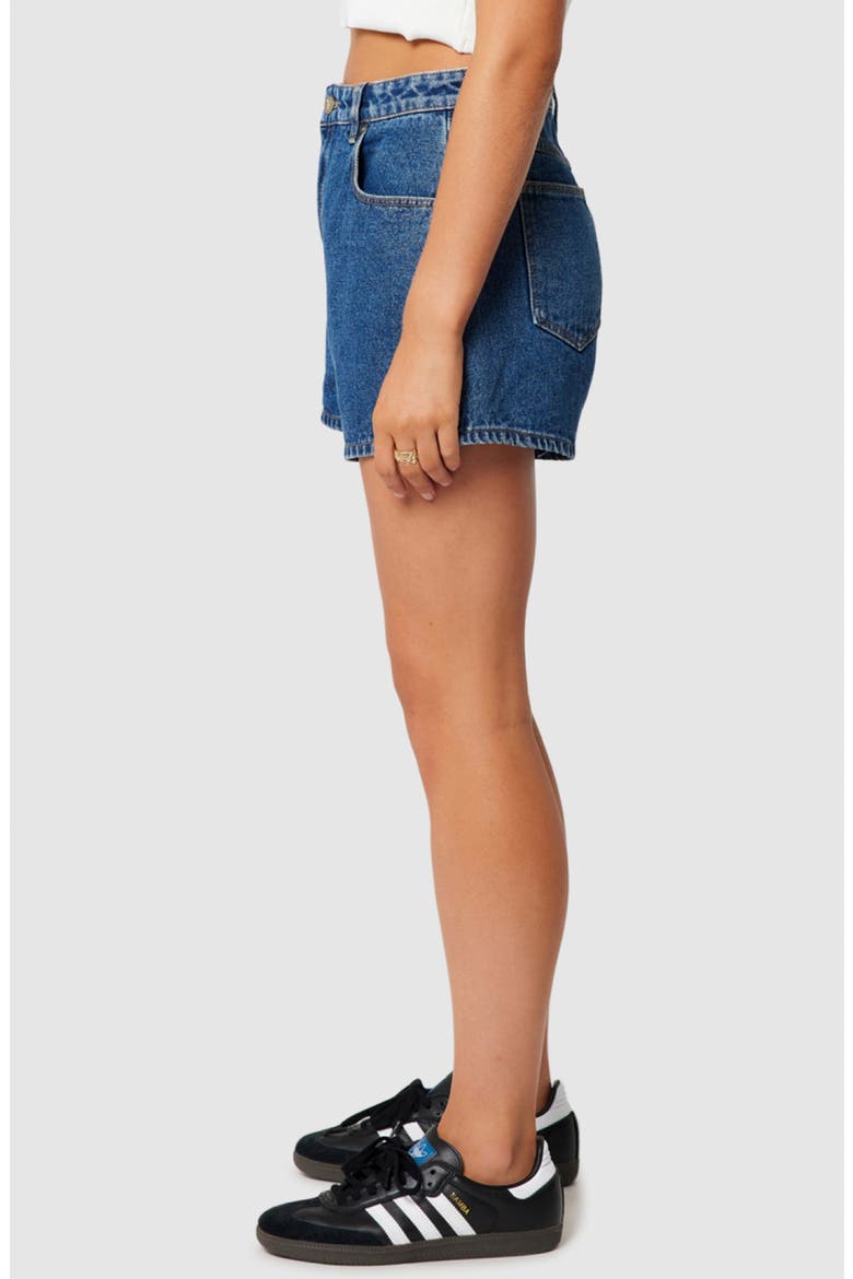 Venice Bella Denim Shorts, Alternate, color, MID BLUE