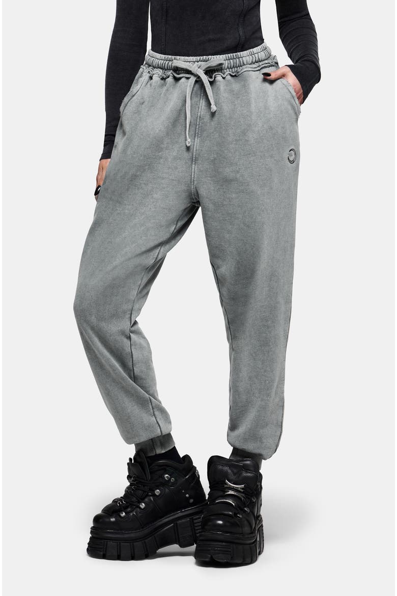 Sylph Dove Embroidered Cuffed Jogger, Main, color, Grey
