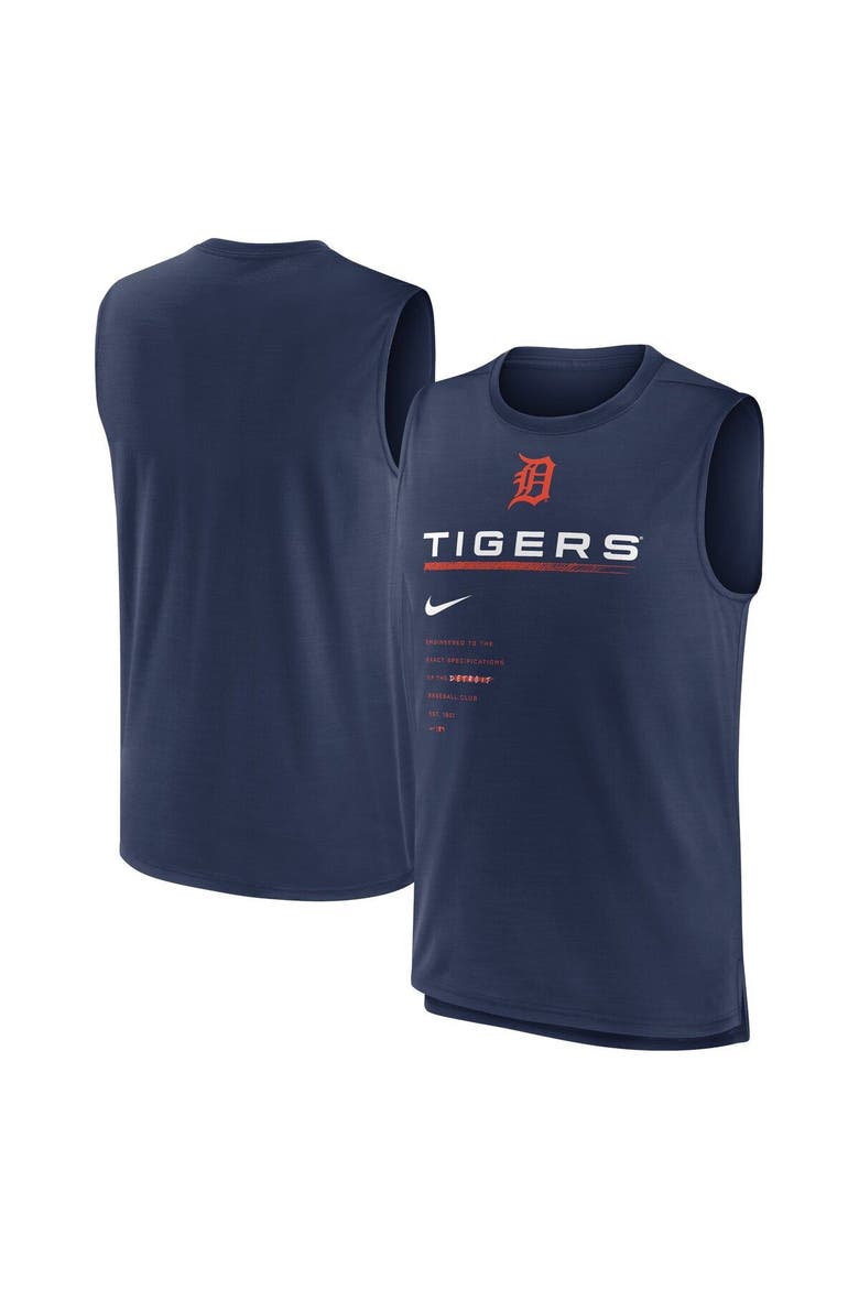 Men's Nike Navy Detroit Tigers Exceed Performance Tank Top, Main, color, Navy