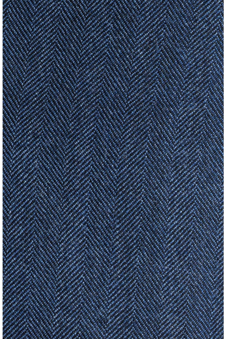Modern Fit Blue Wool Blend Herringbone Sport Coat, Alternate, color, NAVY