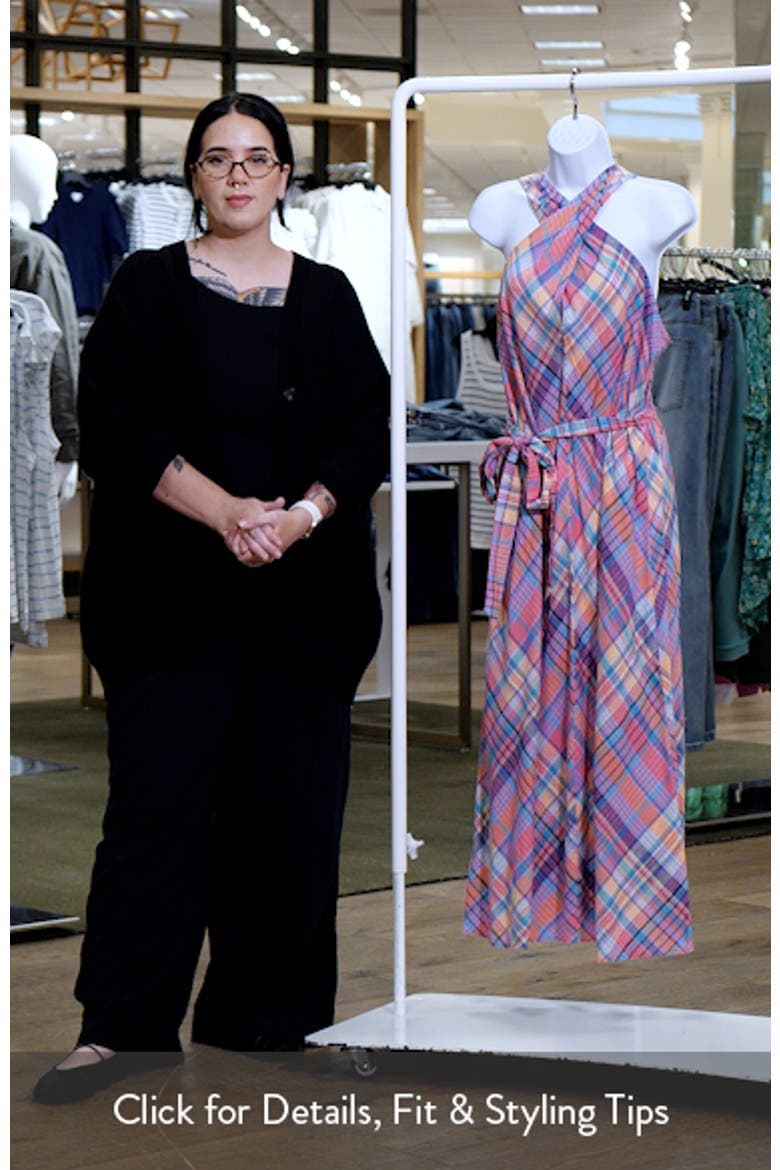 Coastal Dreams Linen Blend Twist Neck Midi Dress video