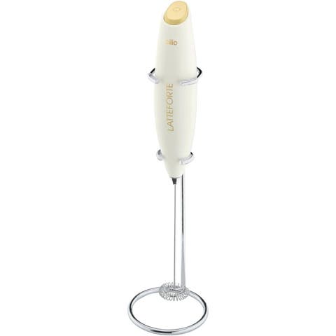 Latteforte Battery Powered Milk Frother with Stainless Steel Stand