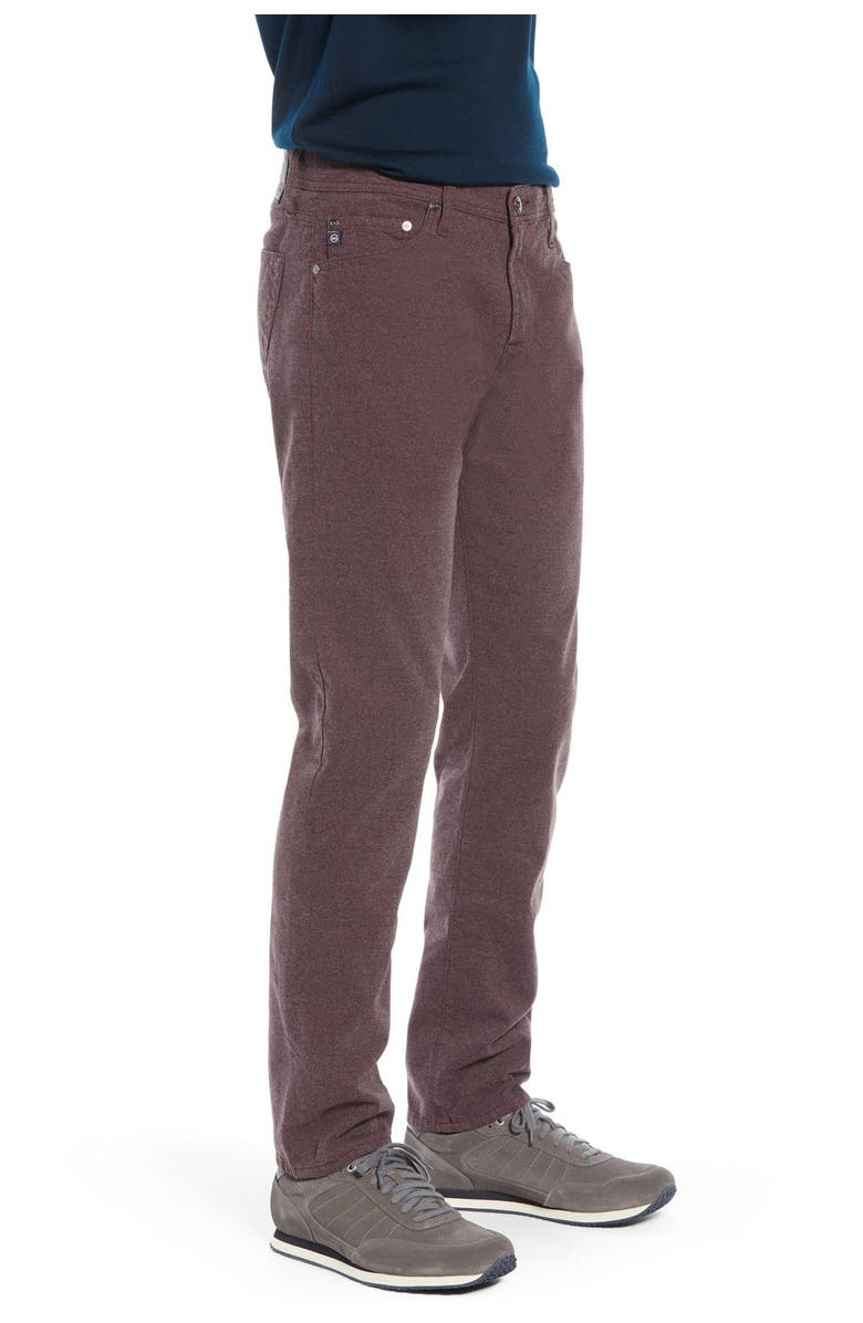 AG Tellis Slim Fit Five-Pocket Pants, Alternate, color, Rich Carmine
