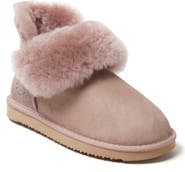 DEARFOAMS Fireside Perth Genuine Shearling Foldover Boot