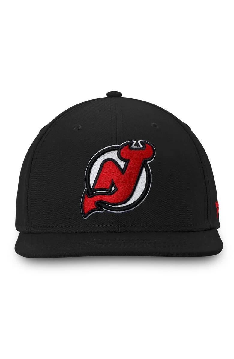 FANATICS Men's Fanatics Black New Jersey Devils Core Fitted Hat, Alternate, color,