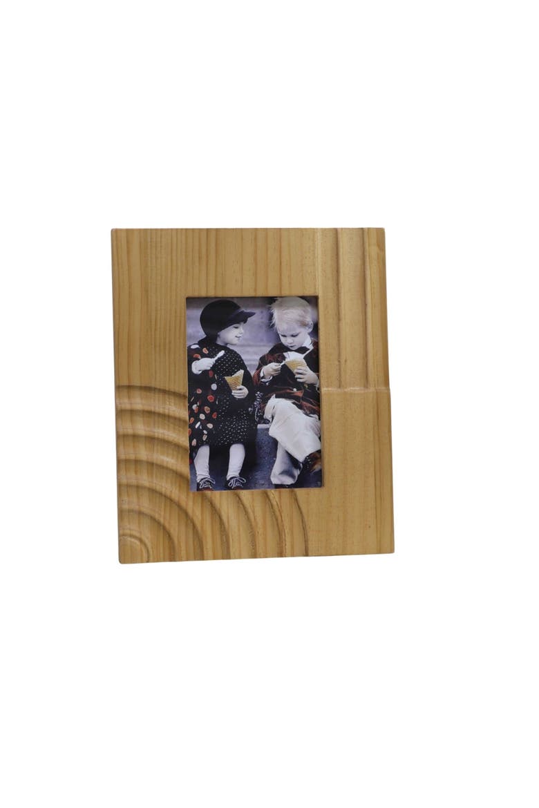 Concentric Carved Photo Frame 5x7, Main, color, Brown