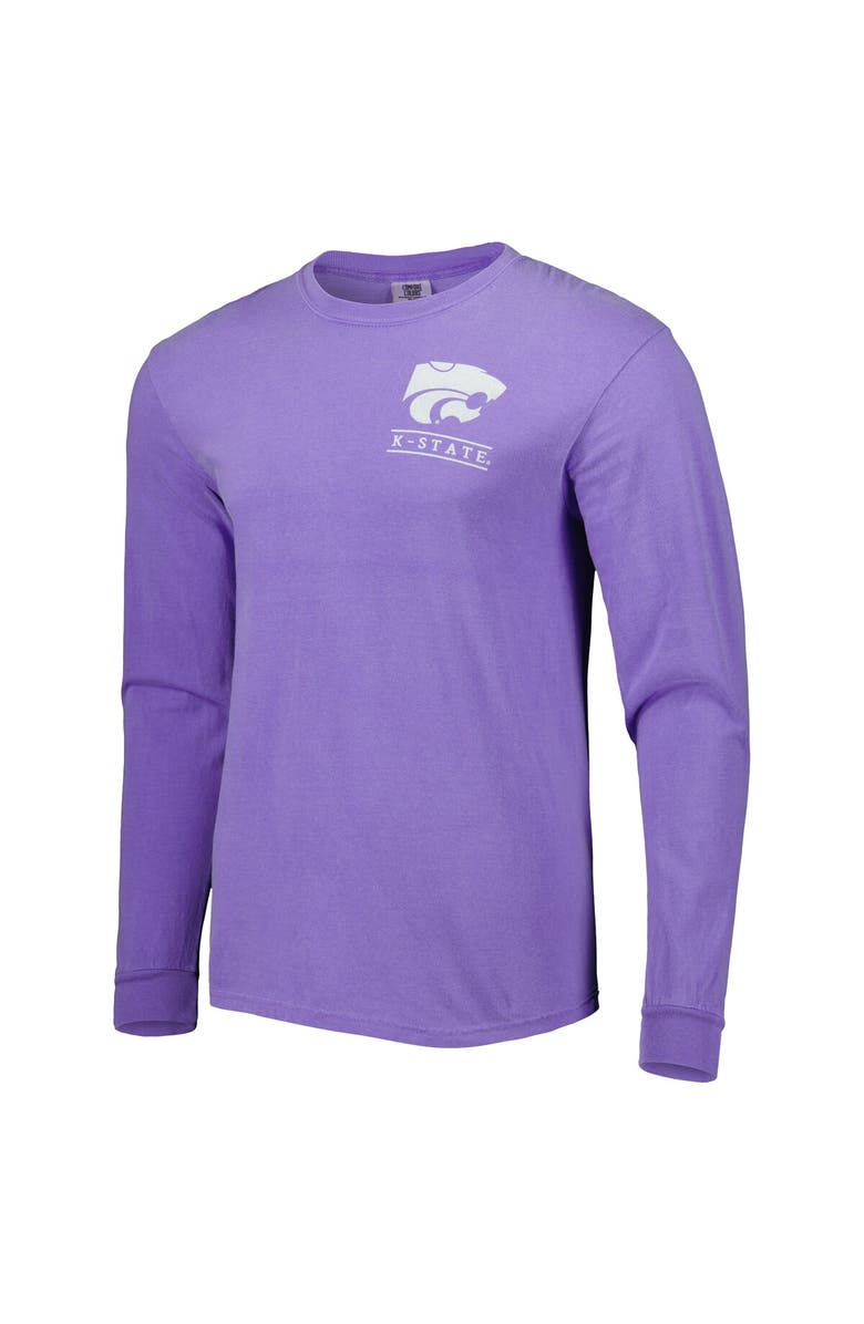 IMAGE ONE Men's Purple Kansas State Wildcats Circle Campus Scene Long Sleeve T-Shirt, Alternate, color, 