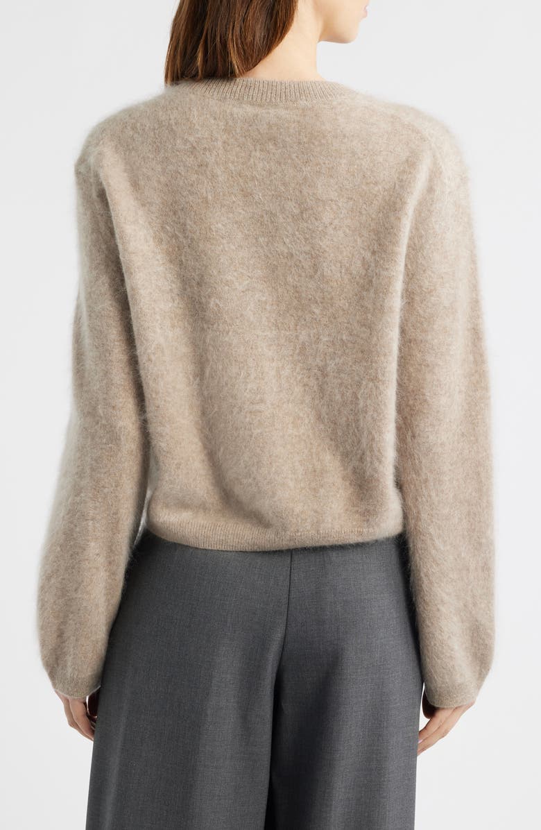 COS Brushed Cashmere Cardigan, Alternate, color, Beige Medium Dusty