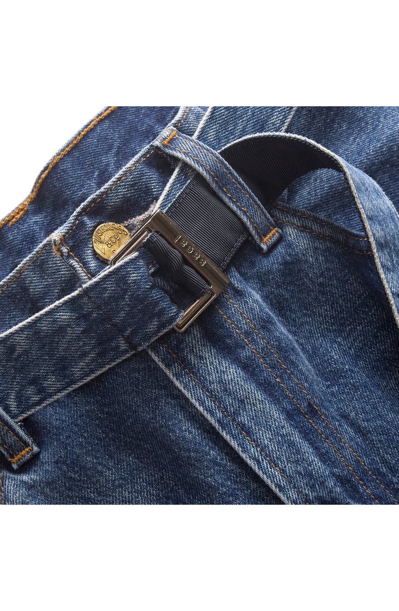 Sacai Gender Inclusive Levi's<sup>®</sup> Belted Wide Leg Jeans, Alternate, color, 