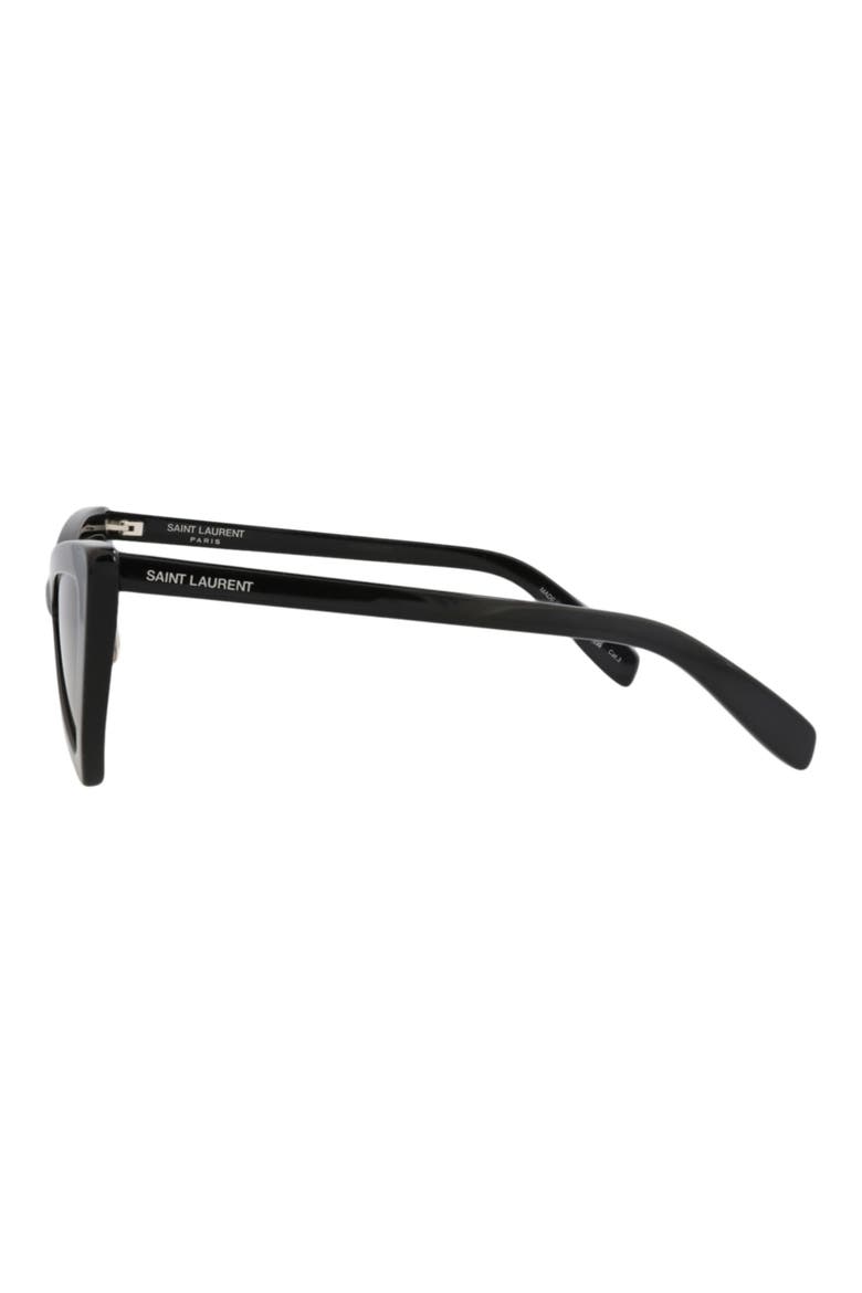53mm Cat Eye Sunglasses, Alternate, color, BLACK BLACK BLACK