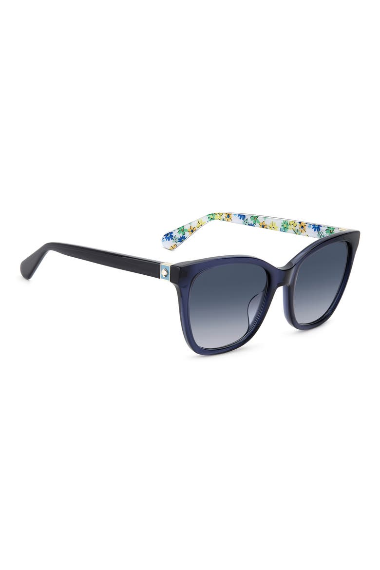 desis 55mm cat eye sunglasses, Alternate, color, BLUE