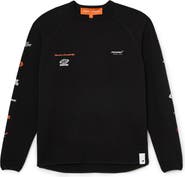 Reiss Kruz Thermal Graphic Long Sleeve T-Shirt