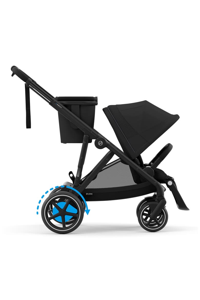 eGazelle S Strolle & eGazelle Cot Travel System, Alternate, color, MOON BLACK