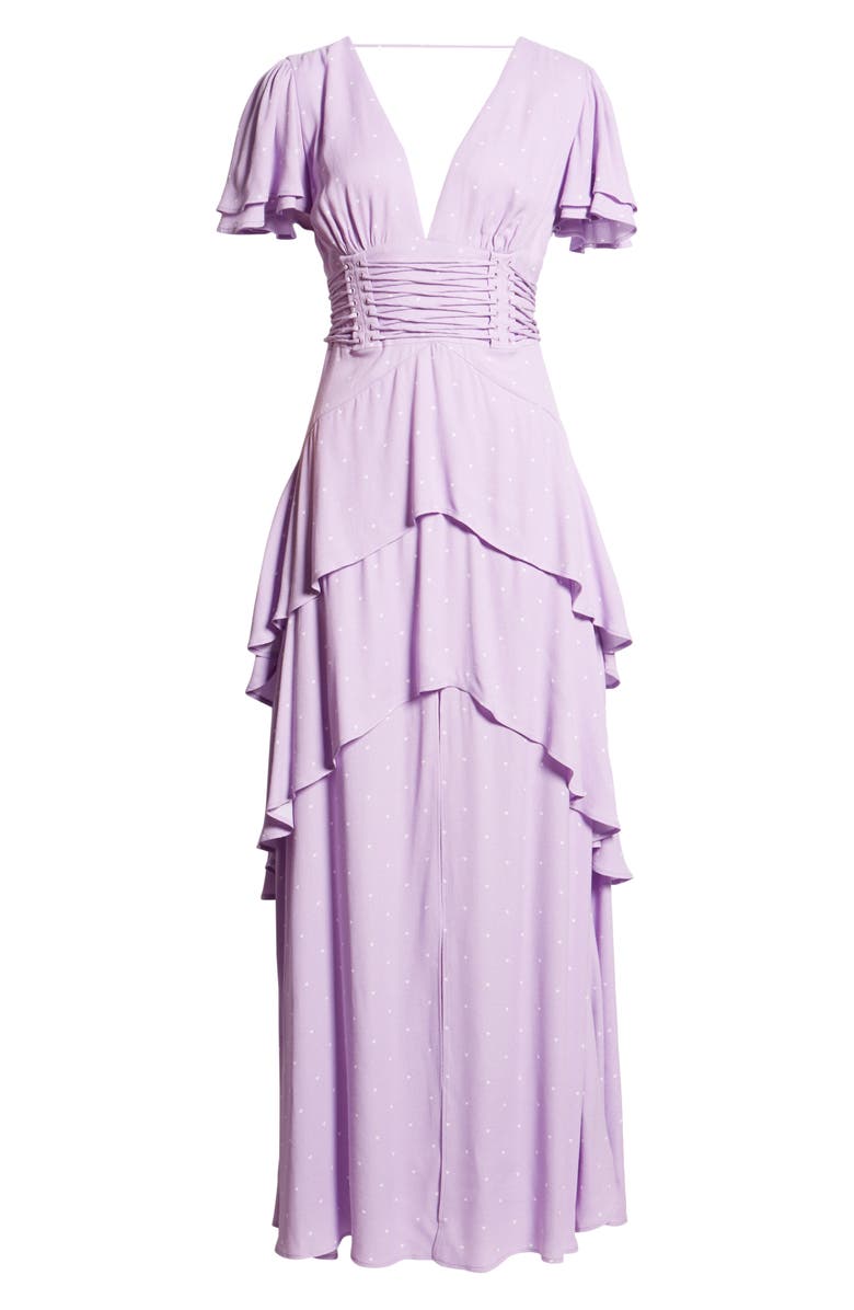 AFRM Micah Corset Maxi Dress, Alternate, color, 