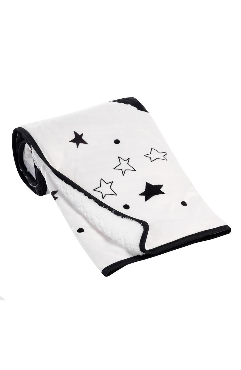 Lambs & Ivy Star Wars Millennium Falcon Soft Faux Shearling Baby Blanket, Alternate, color, White