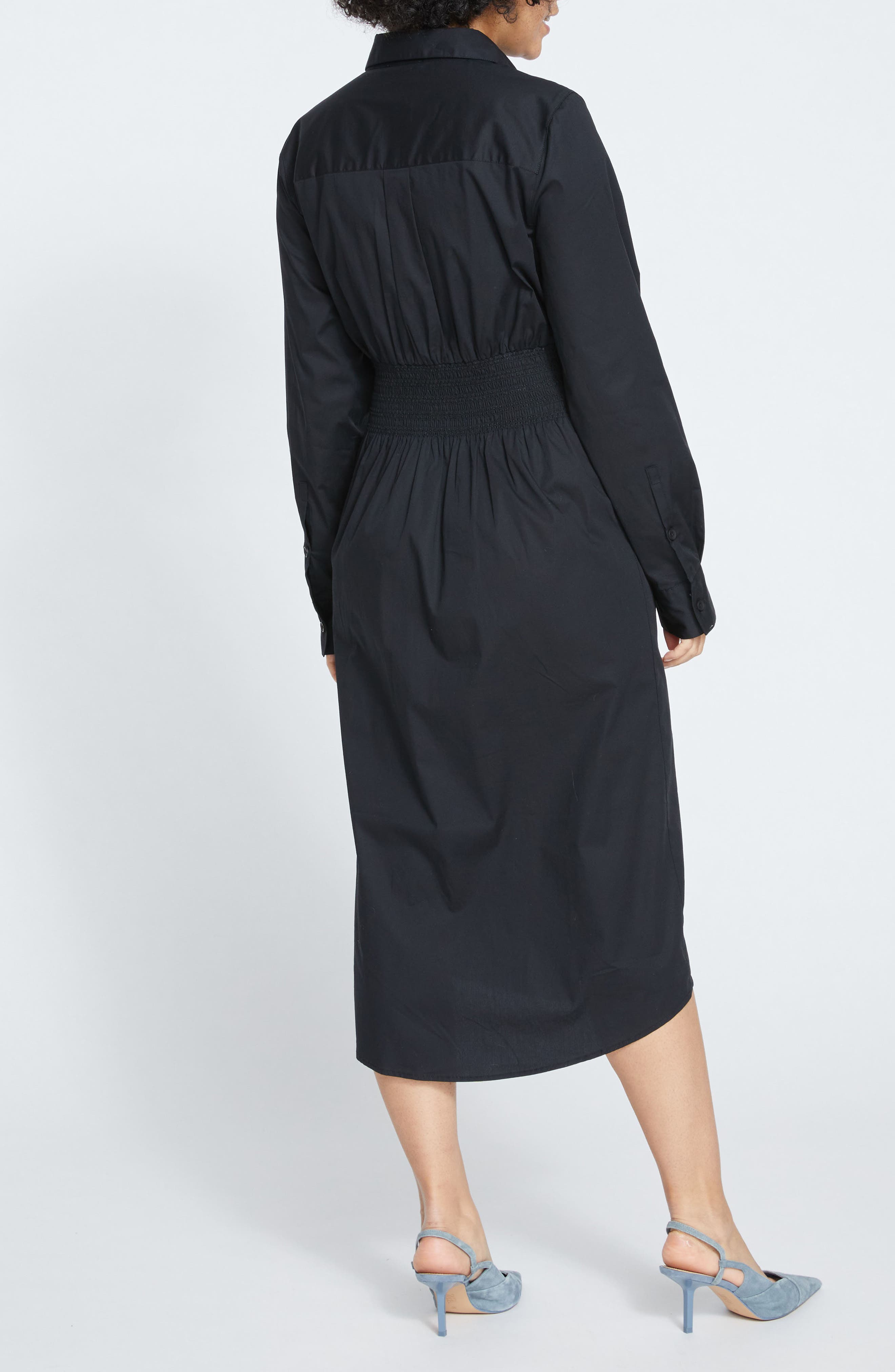 Universal Standard Hamptons Smock Waist Chambray Shirtdress (Women ...