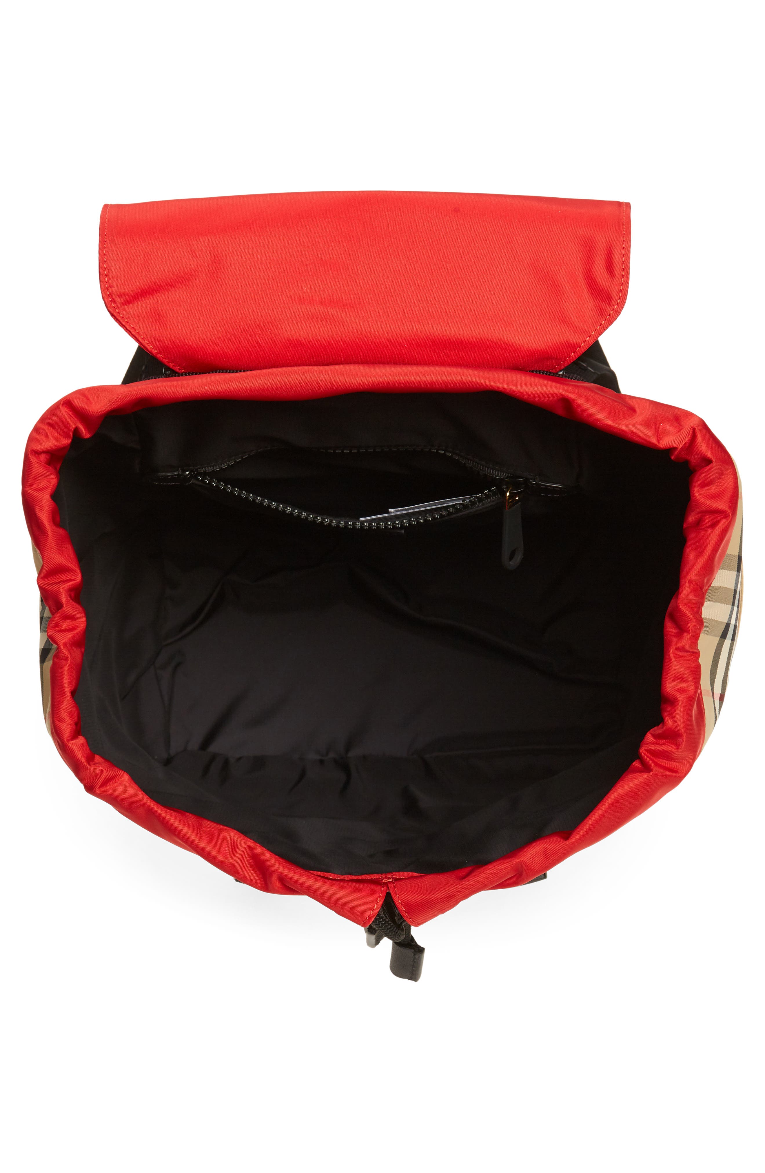Burberry Hayden Archive Check Nylon Backpack, Alternate, color, 