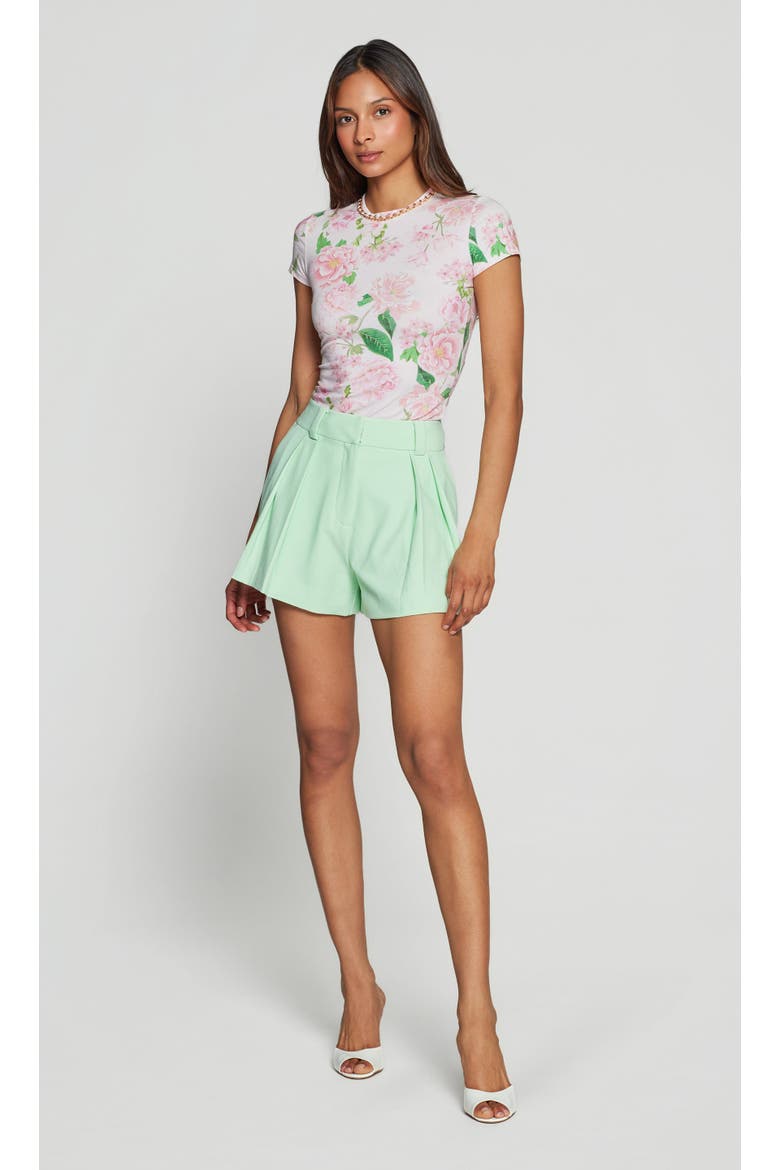 Willa Lightweight Crepe Shorts, Alternate, color, Green