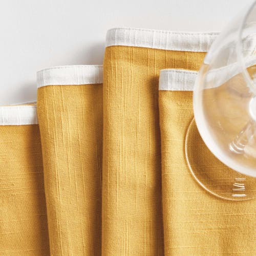 Napa Home & Garden Jase Cocktail Napkins Set Of 4 In Yellow