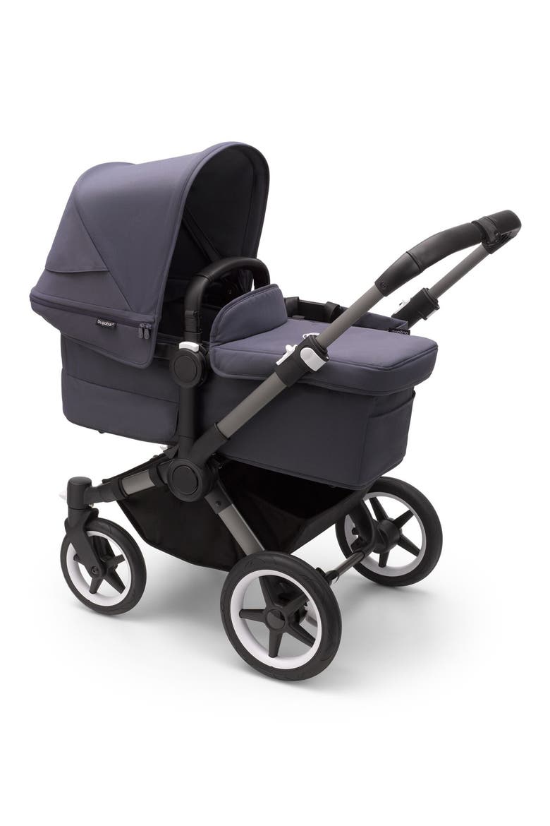 Donkey 5 Mono Stroller with Bassinet, Main, color, GRAPHITE/ STORMY BLUE