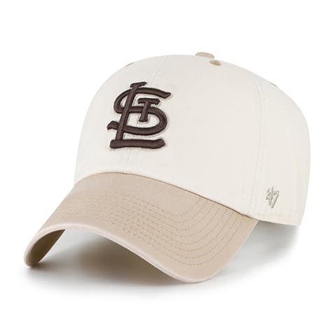Men's '47  Natural/Tan St. Louis Cardinals Neutral Terrain Clean Up Adjustable Hat